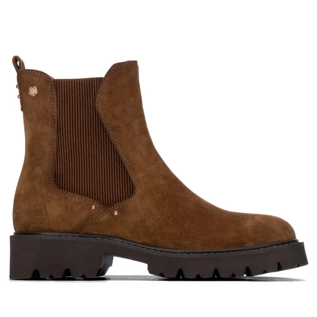 Carmela 16431503 bottine Chelsea femme camel talon bas
