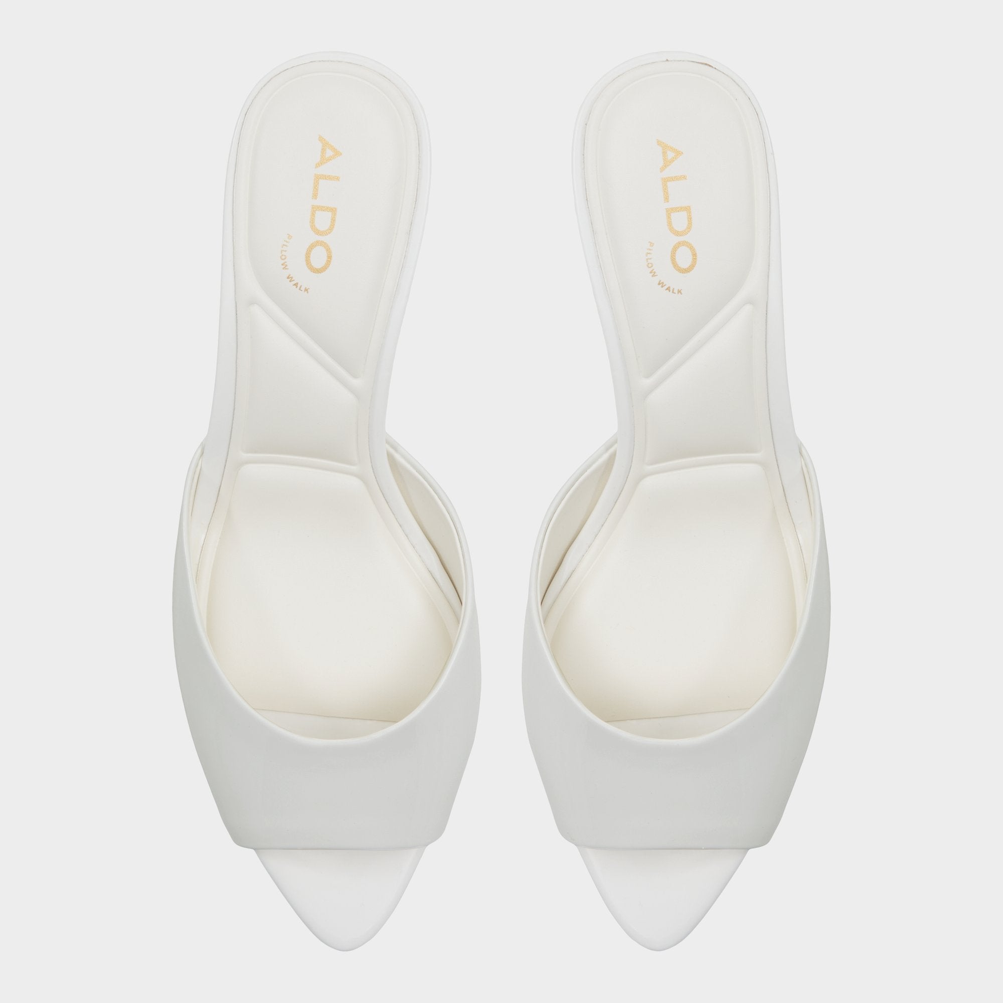 ALDO Dovedale mules à petit talon blanc