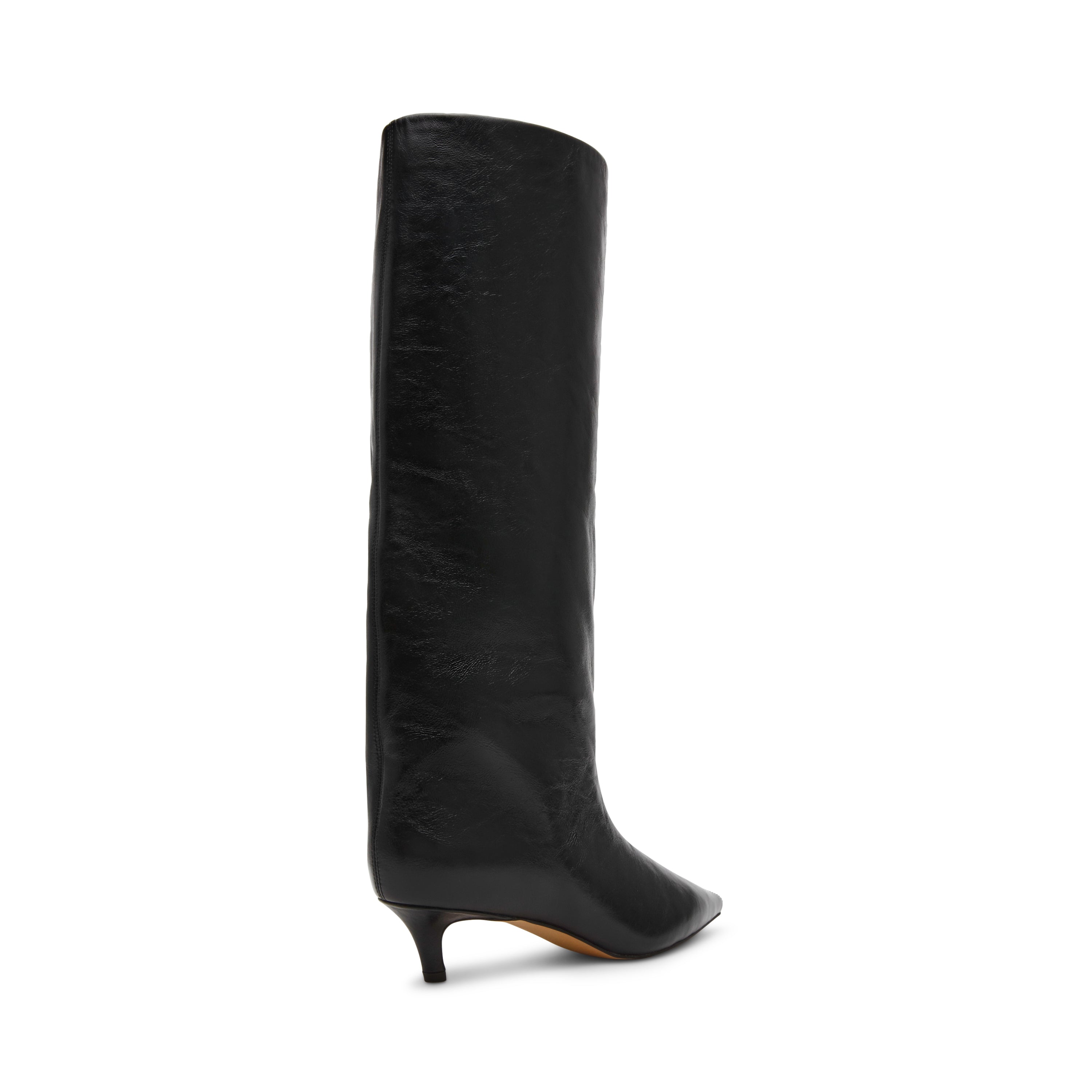 Steve Madden Lychee bottines cuir noir talon 4 cm