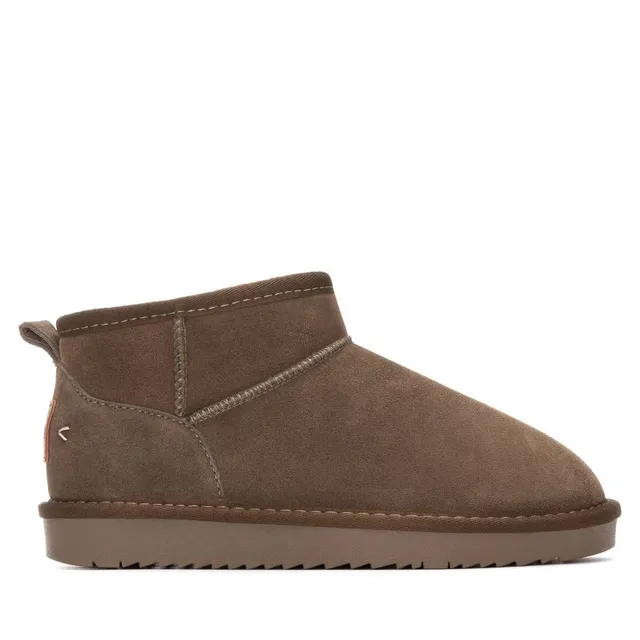 Carmela 16263501 bottine femme kaki fourrée plate