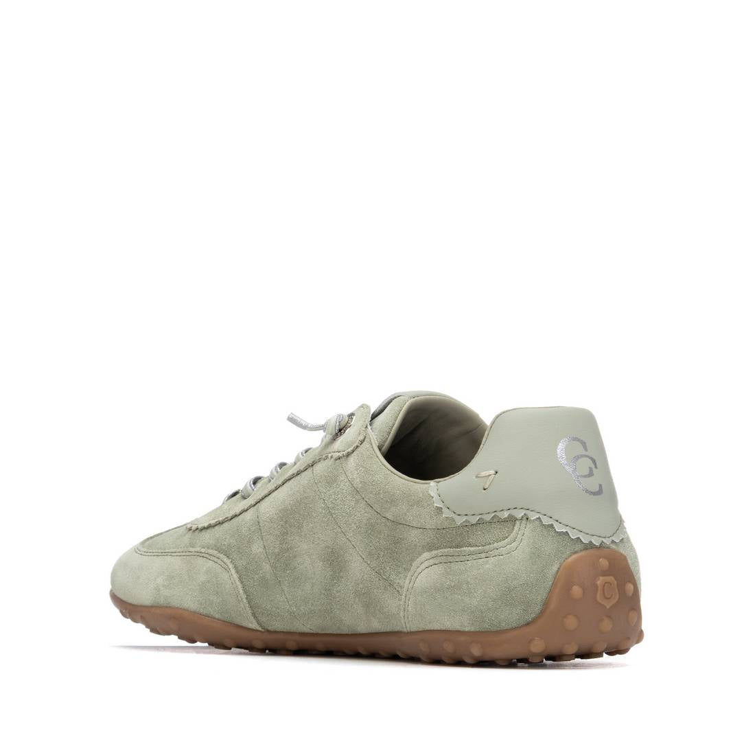 Carmela 16317205 baskets femme kaki cuir suédé