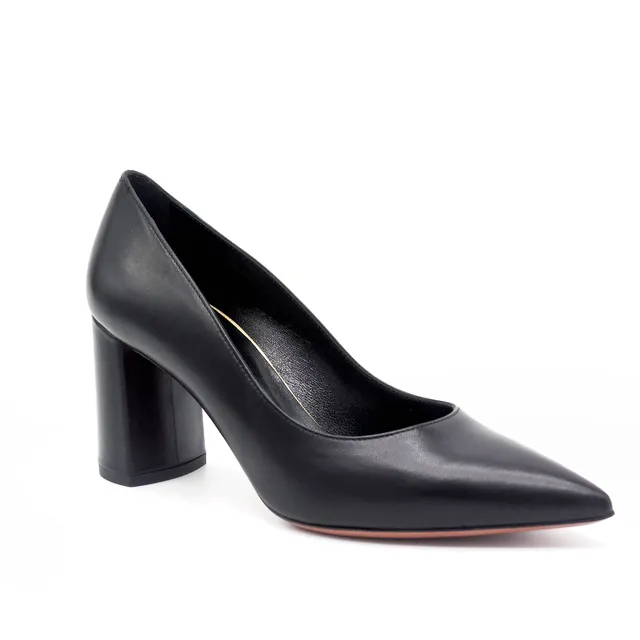 ELATA 19140-2 escarpins cuir noir talon 7,5 cm