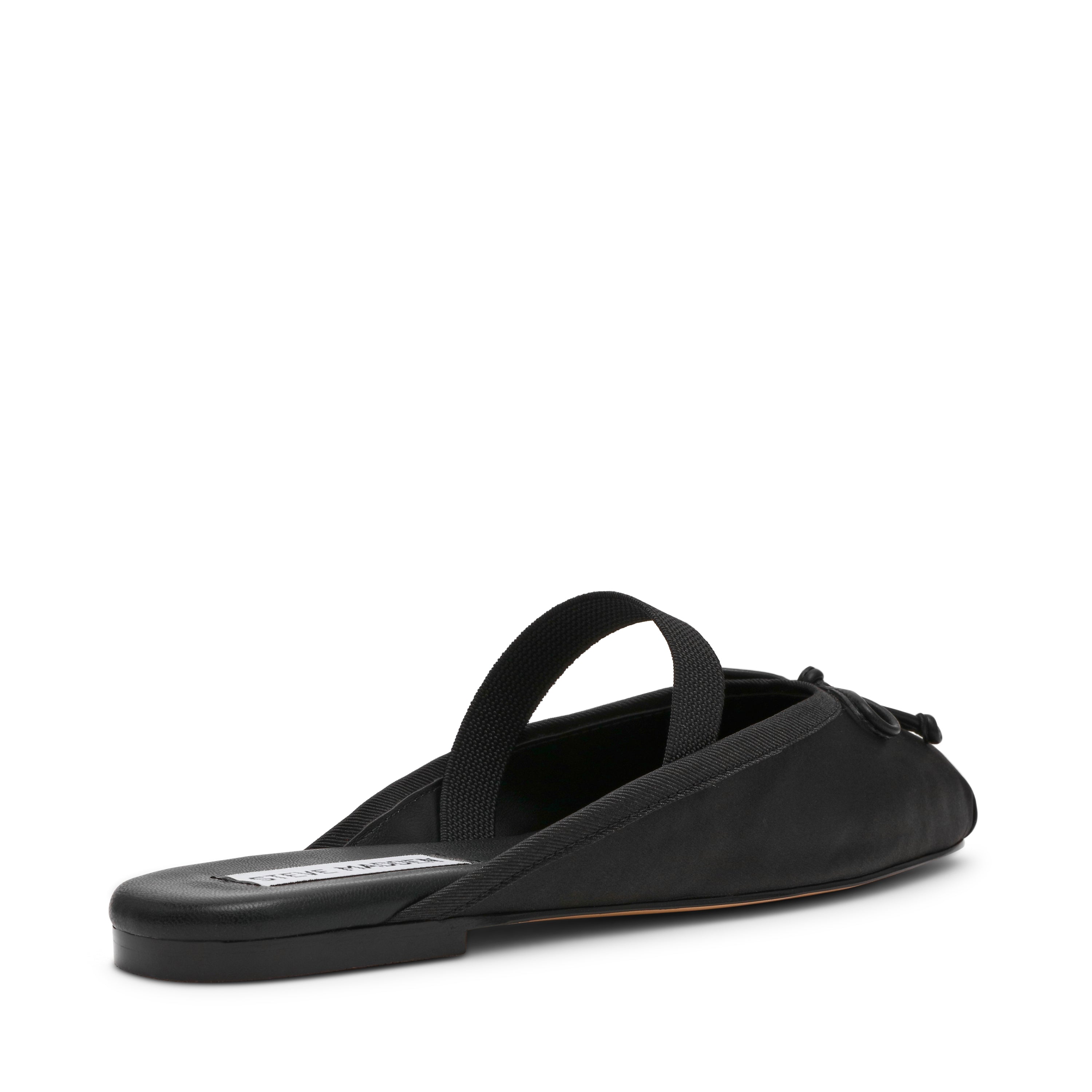 Steve Madden Cutesy ballerine satin noir plate