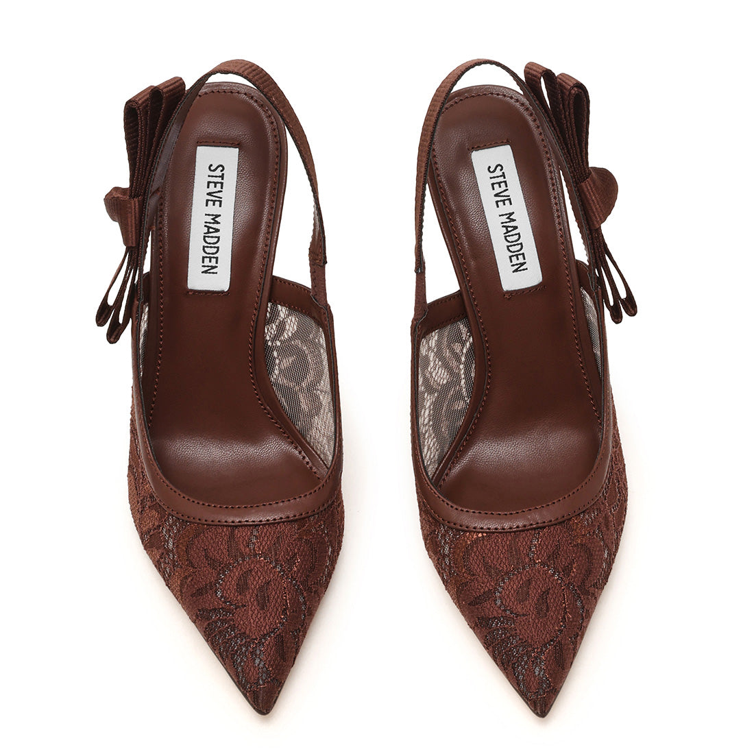 Steve Madden Brylie-L escarpins dentelle marron talon 10 cm