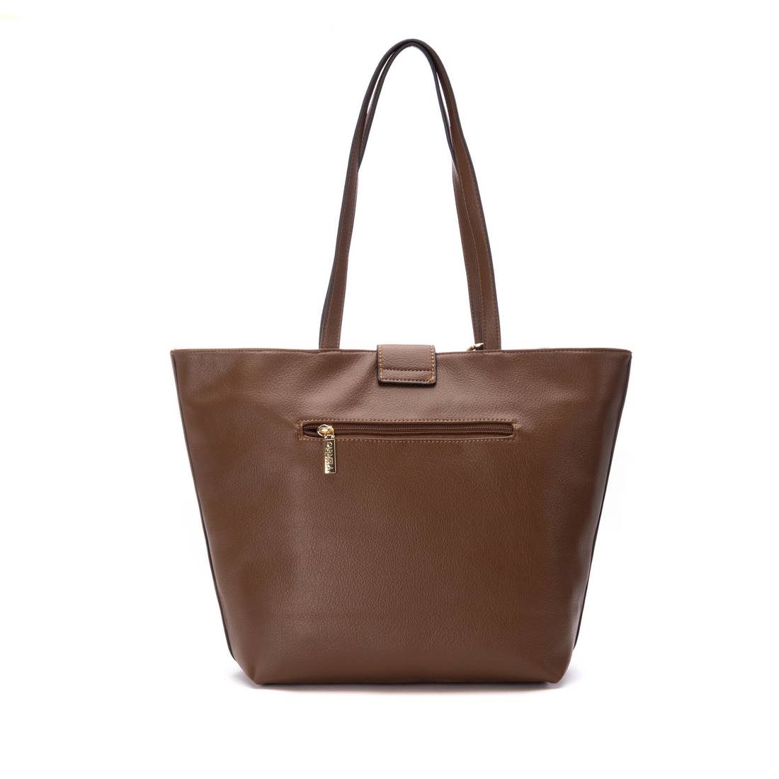 Carmela 18616201 sac shopper cuir camel 31x46x17 cm