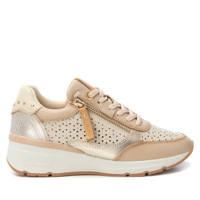 Carmela 16228101 baskets femme beige cuir