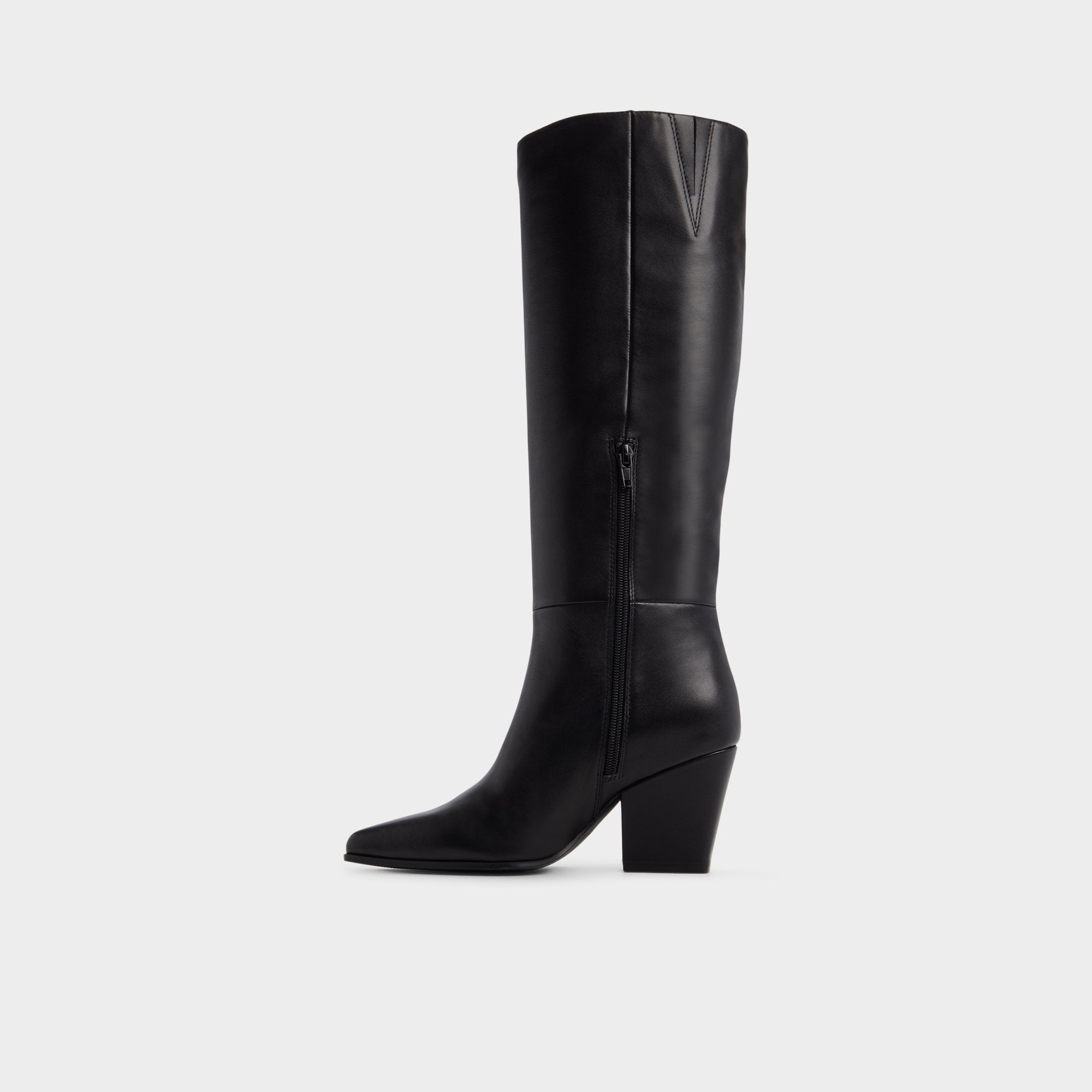 ALDO Kaelya bottes hautes noires franges talon bloc
