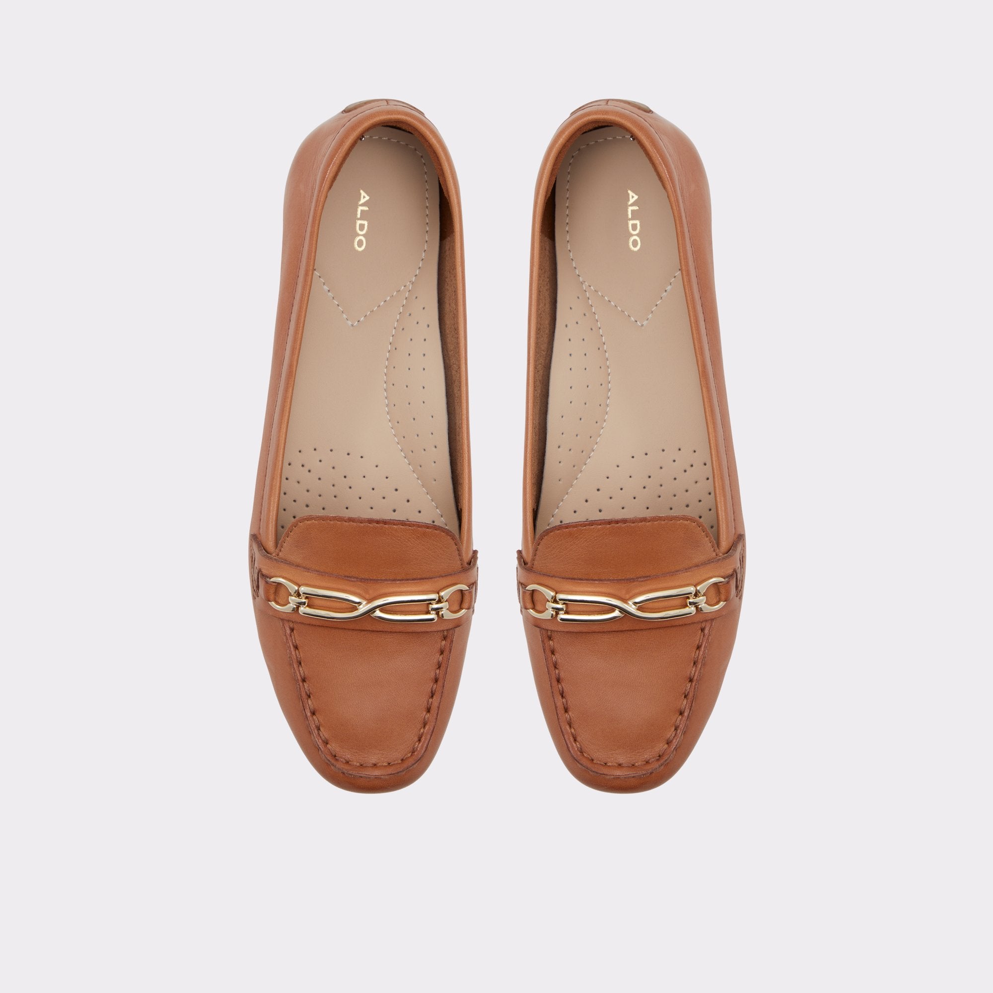 ALDO Bagdish mocassins marron métal