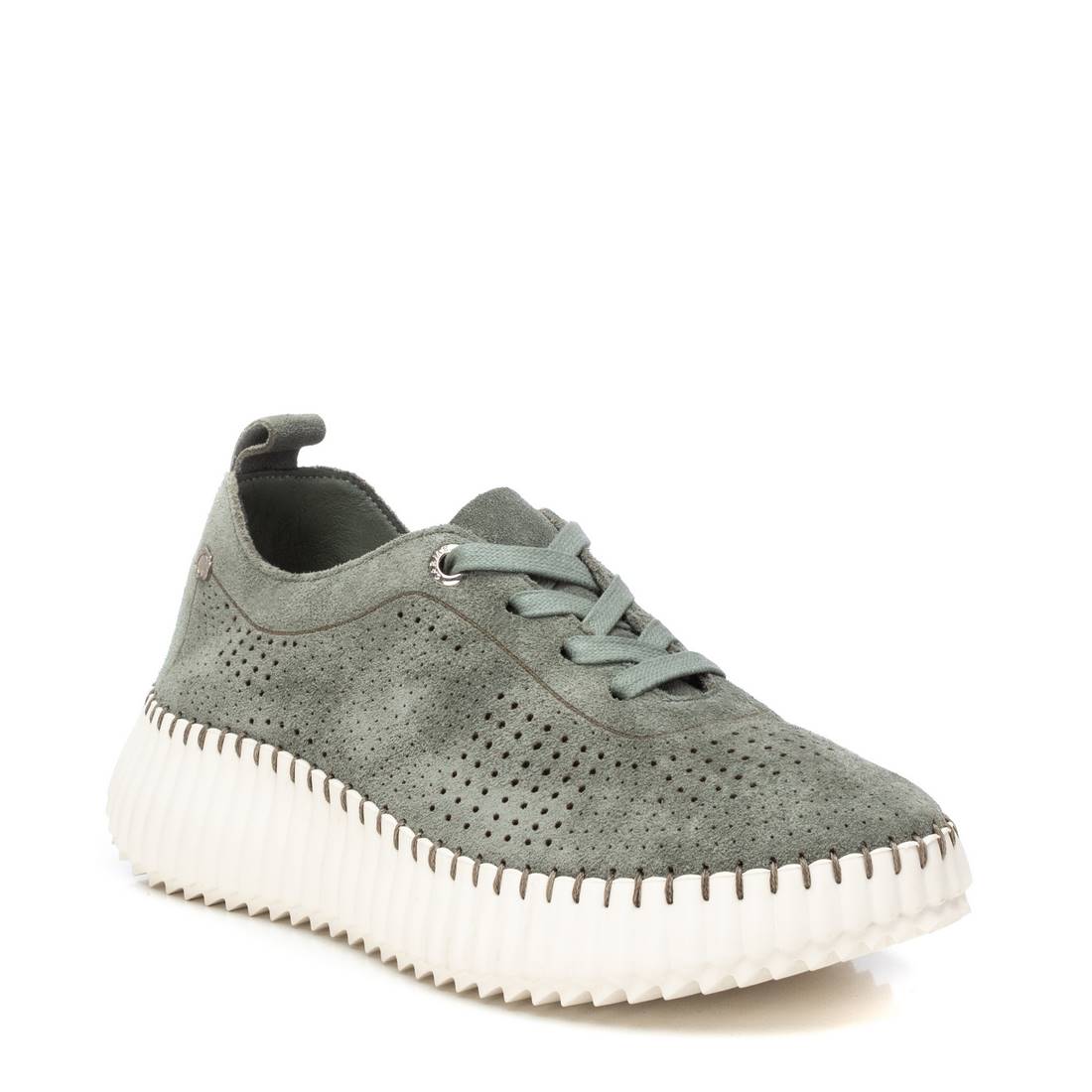 Carmela 16232504 mocassin cuir kaki ajouré 35-41