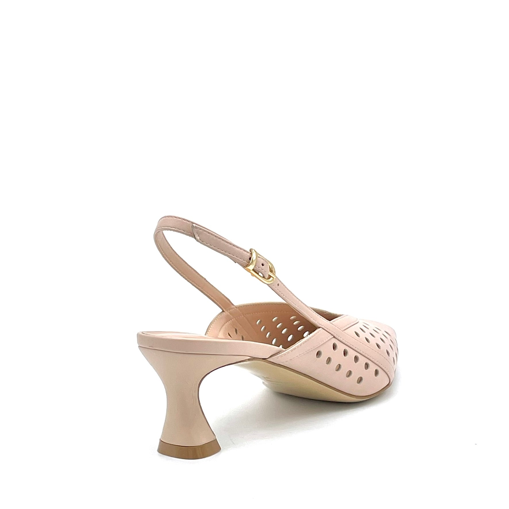 Elata 16159 slingback nude cuir talon 5,5 cm