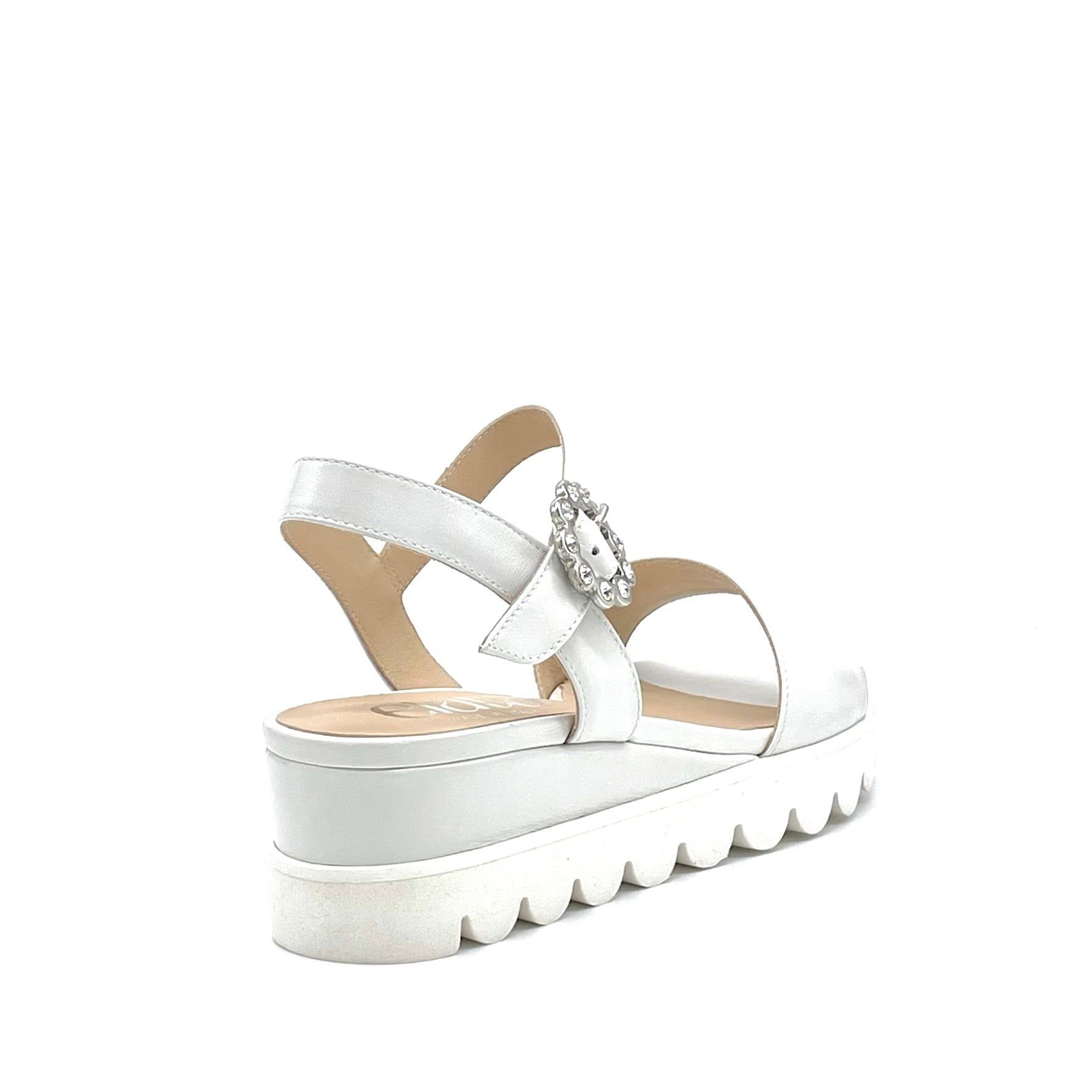 ELATA 15175 sandales compensées lait boucle bijou