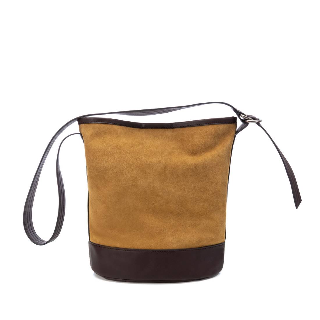 Carmela 18601602 sac bandoulière jaune cuir suède