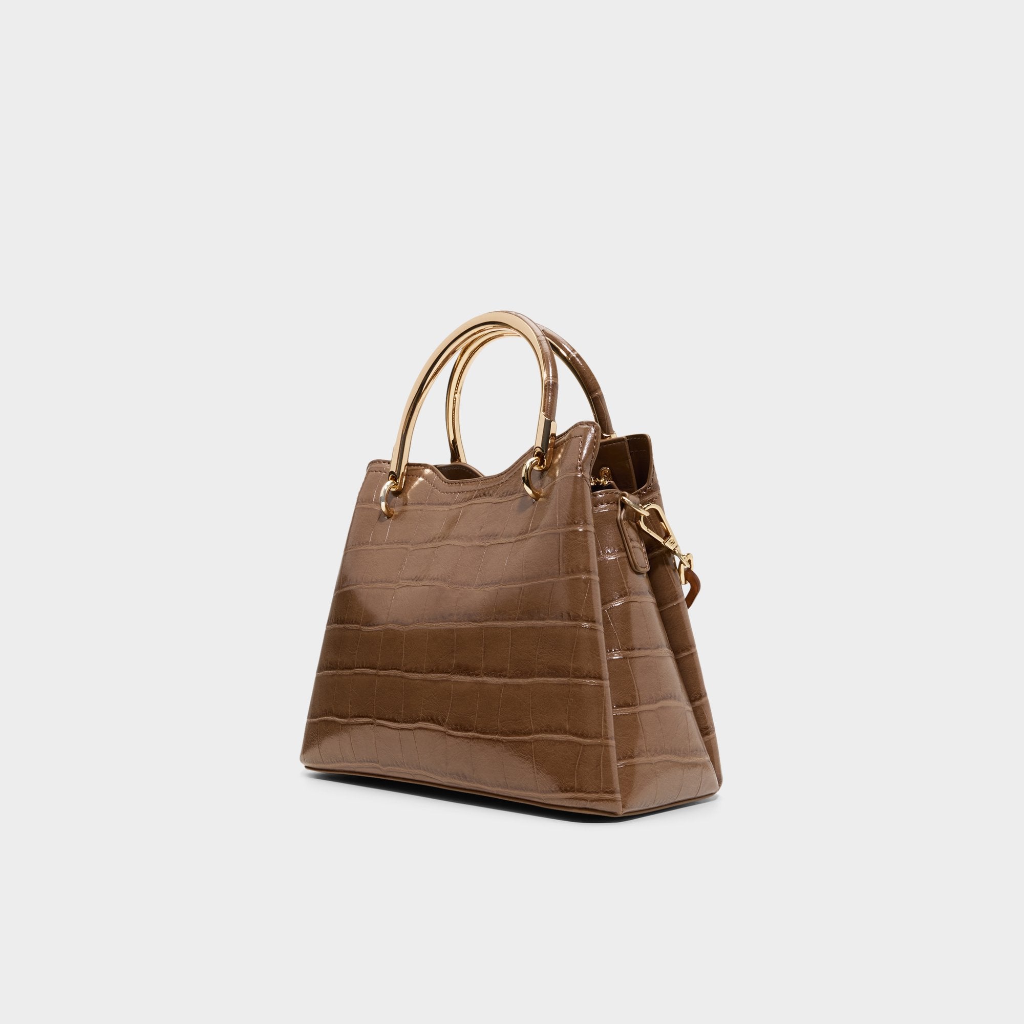 ALDO Arrayann sac satchel cuir marron chaîne