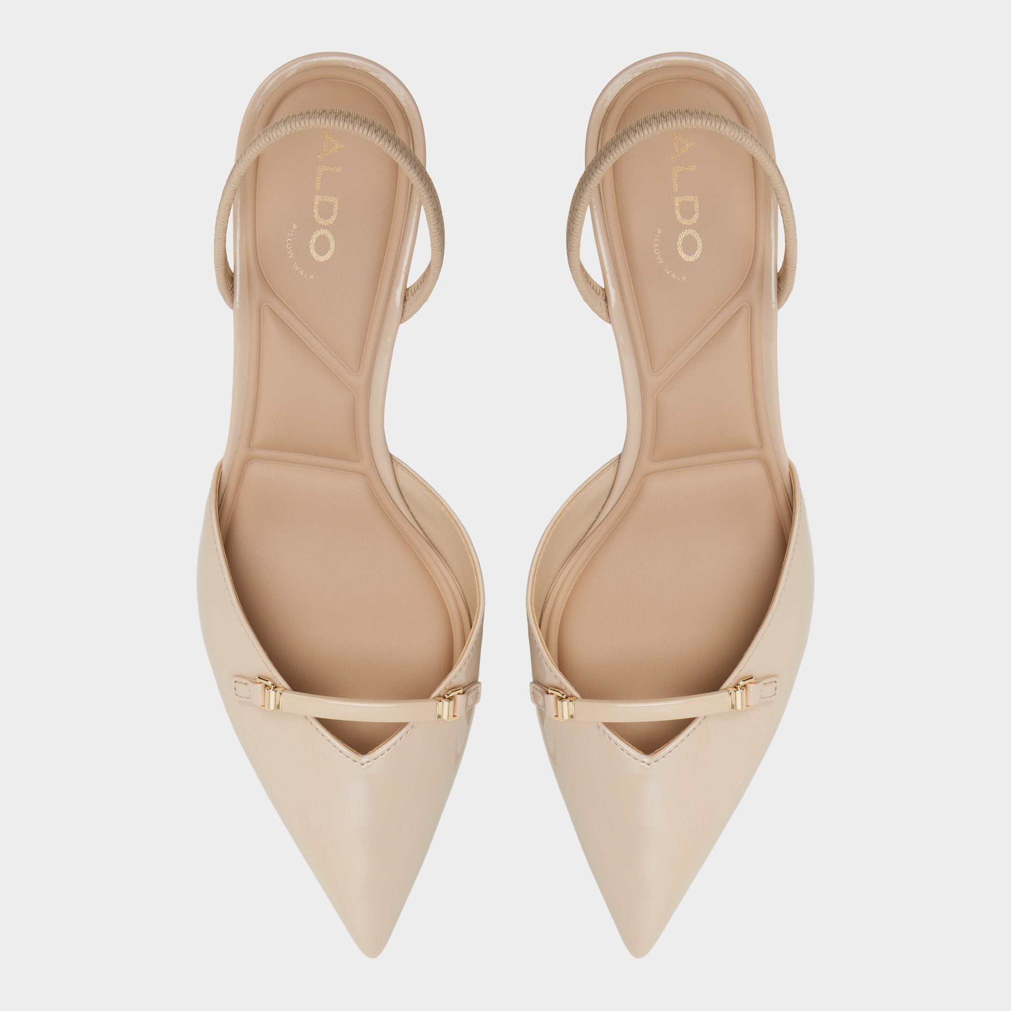Aldo Nailah escarpins kitten heel beige femme