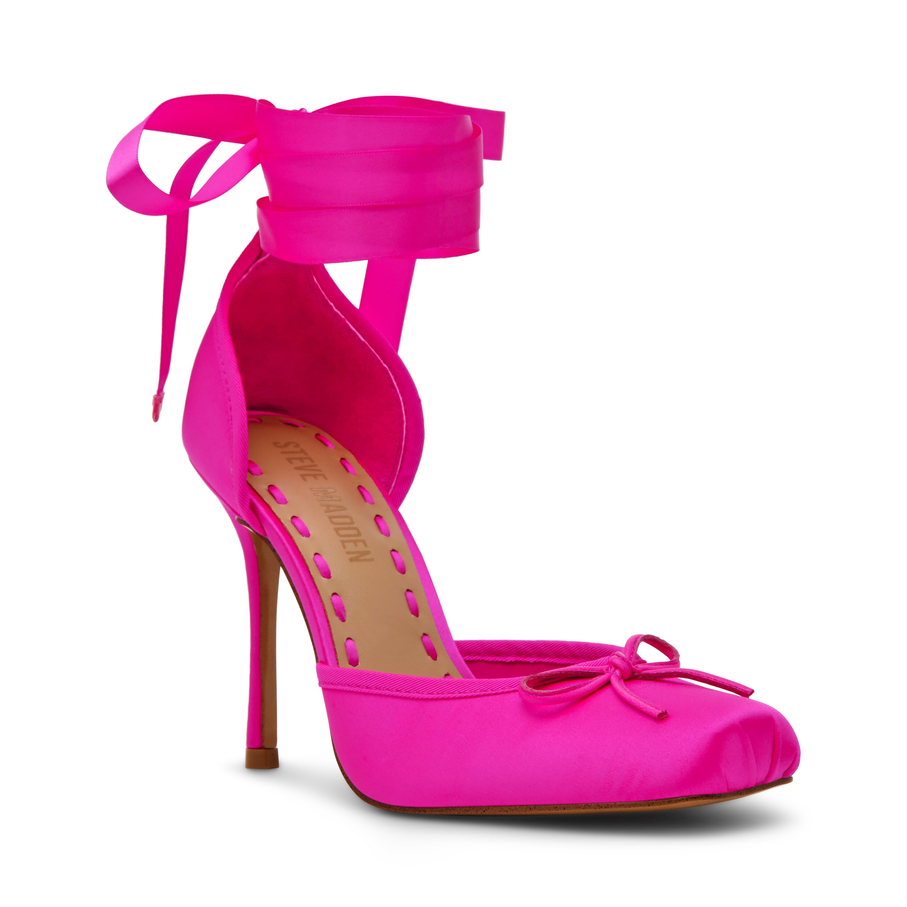 Steve Madden Larina escarpins rose satin talon 10,2 cm