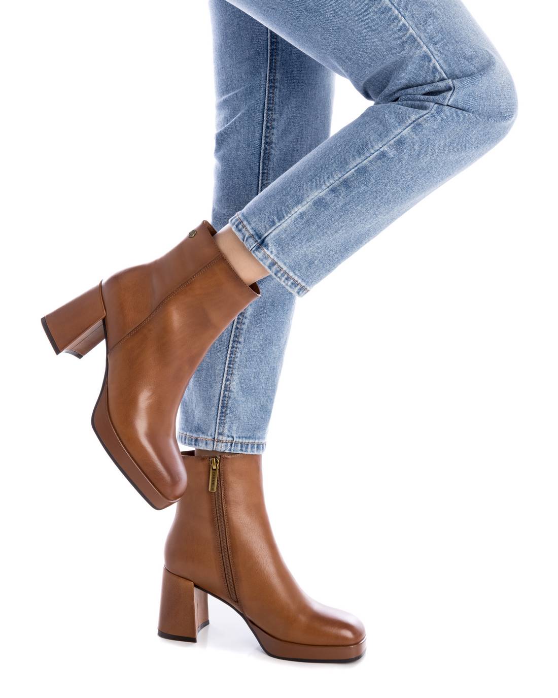 Carmela 16184602 bottine cuir marron talon 8 cm