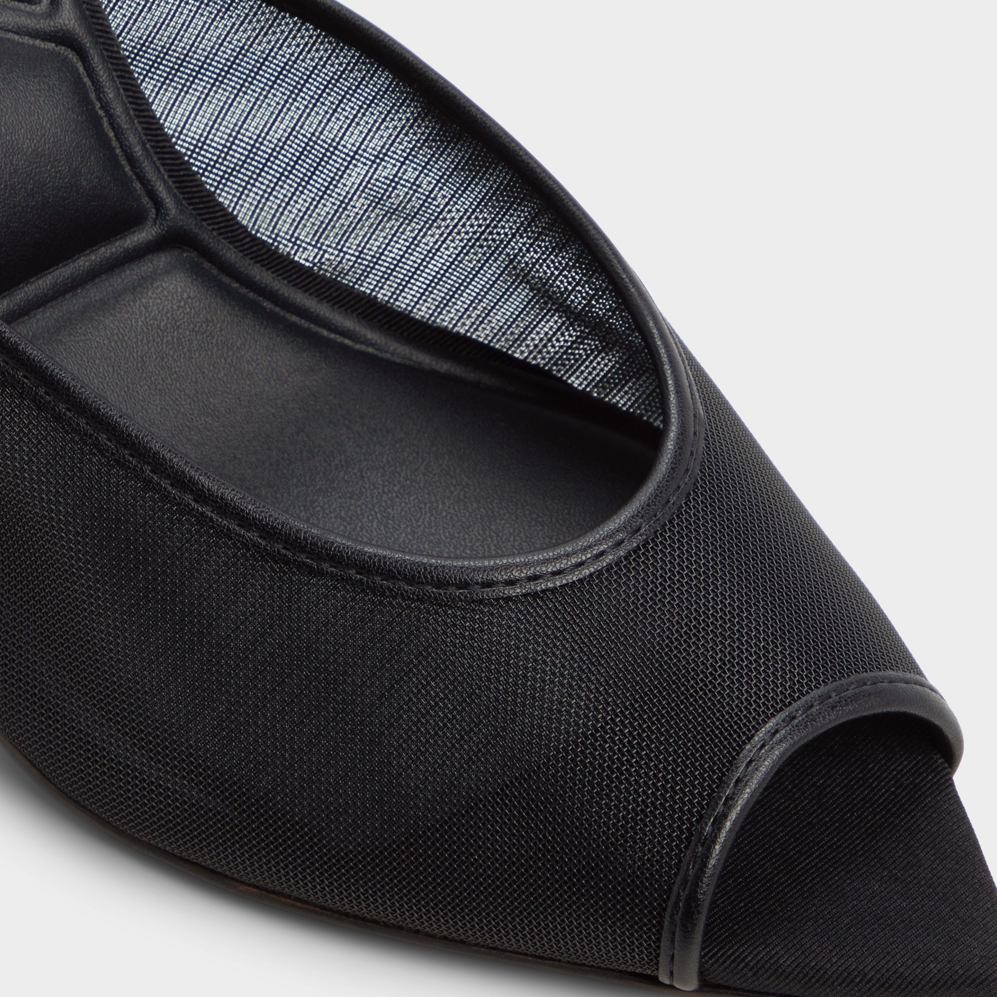 ALDO Elennah mules à talon noir mesh