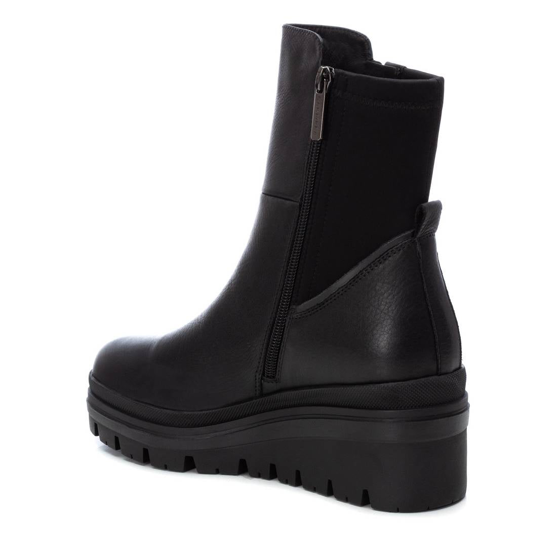 Carmela 16092401 bottine compensée cuir noir