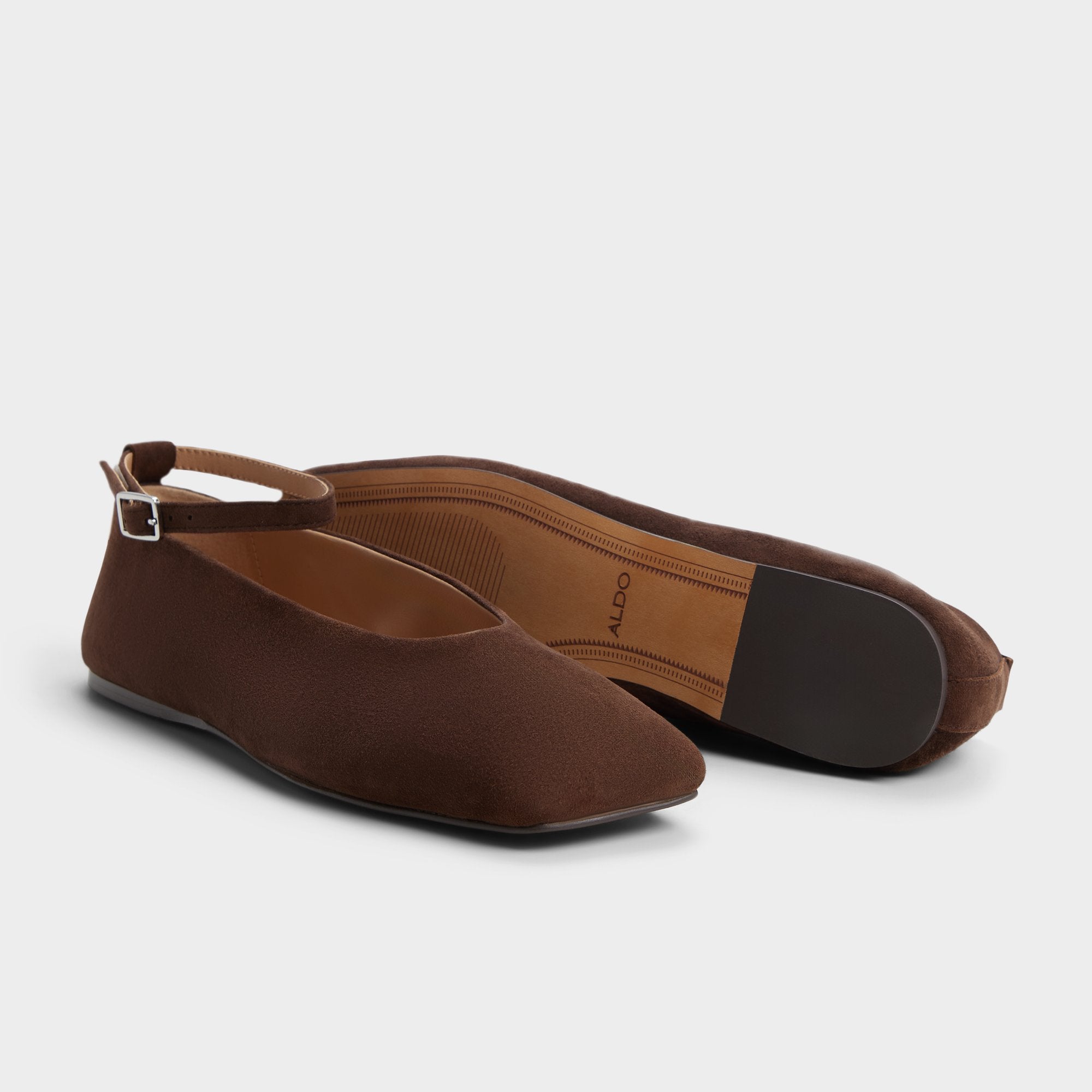 ALDO Beralalden ballerines suède chocolat