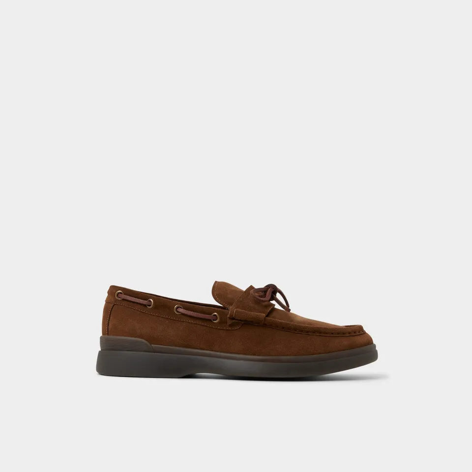 ALDO Bazz chaussures bateau daim cognac