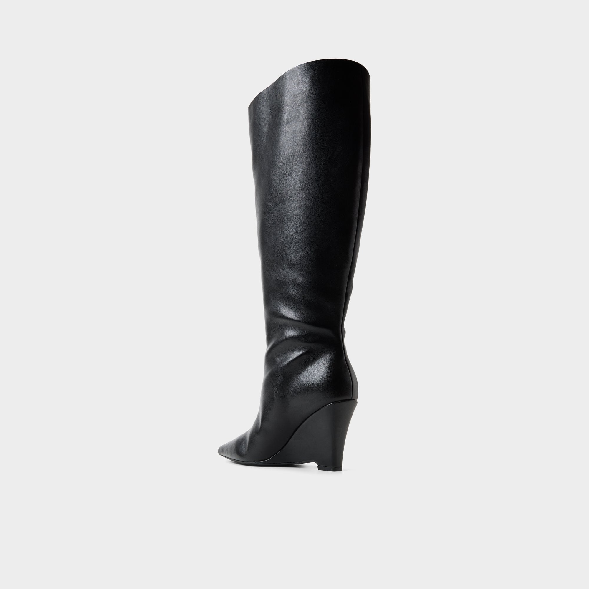 ALDO Zalya-wc bottes hautes noires mollet large