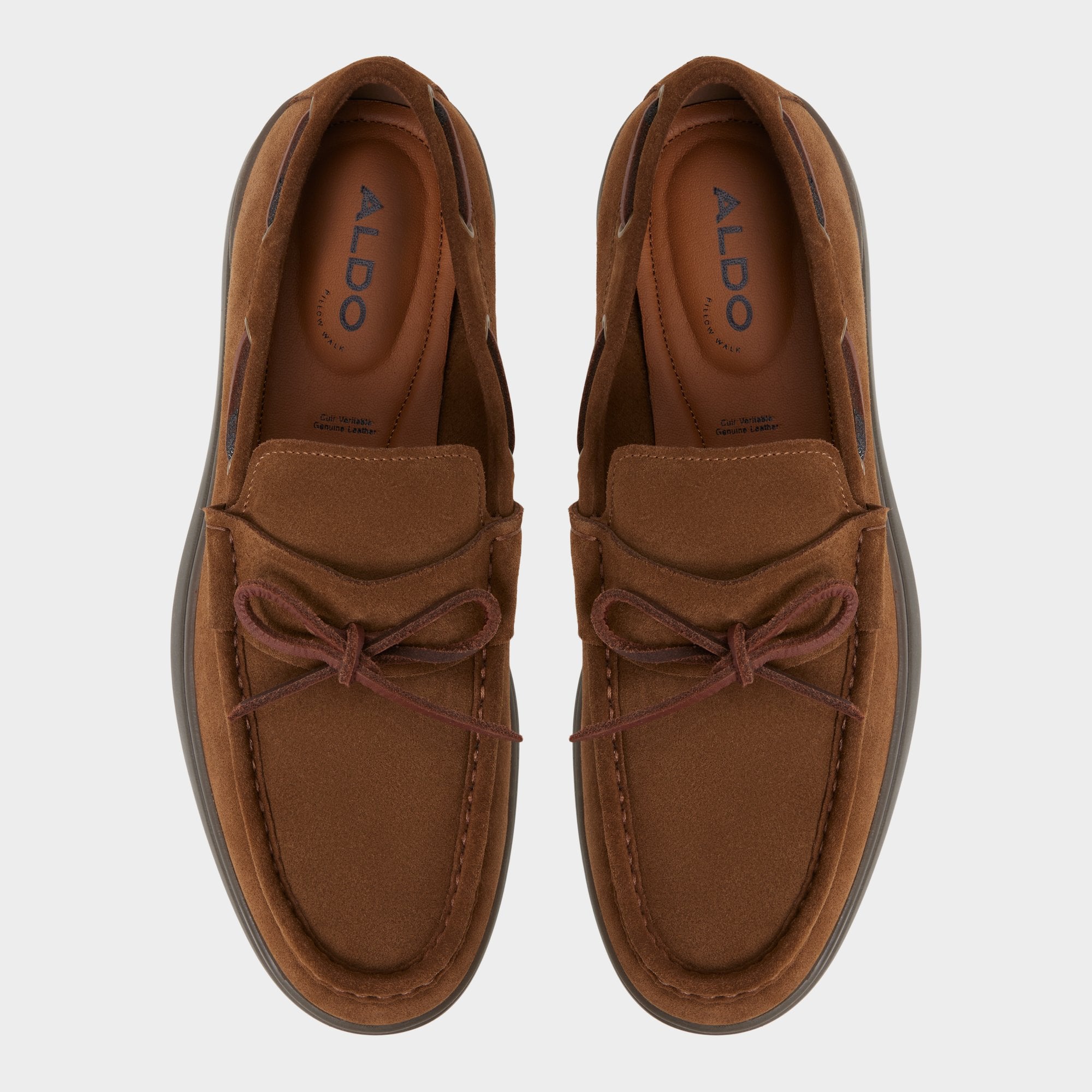 ALDO Bazz chaussures bateau daim cognac