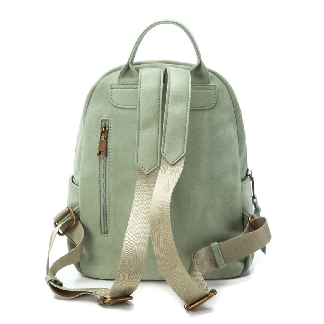 Carmela 18605005 sac à dos femme vert croûte cuir