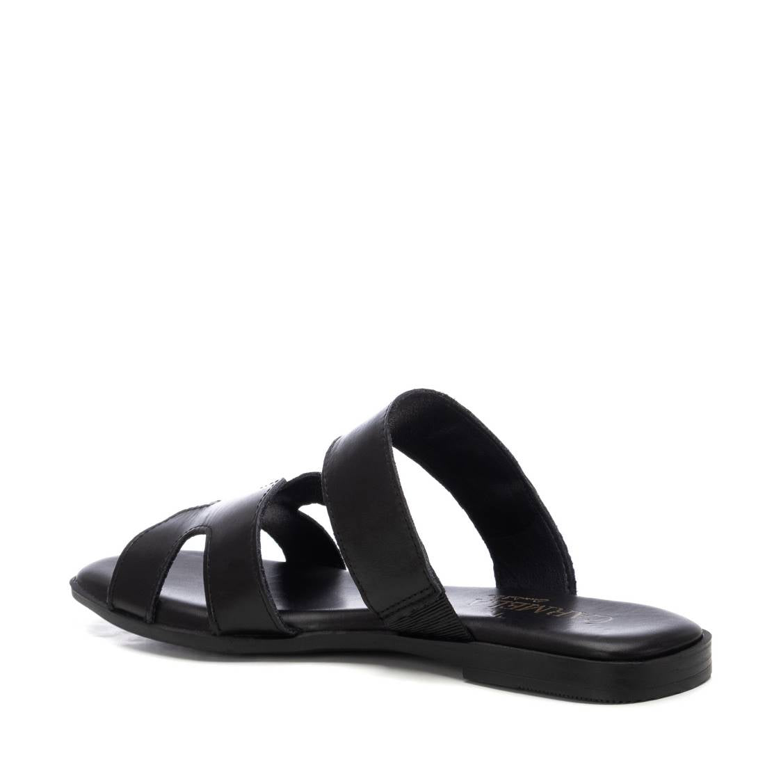 Carmela 16236404 sandales femme noir cuir plat