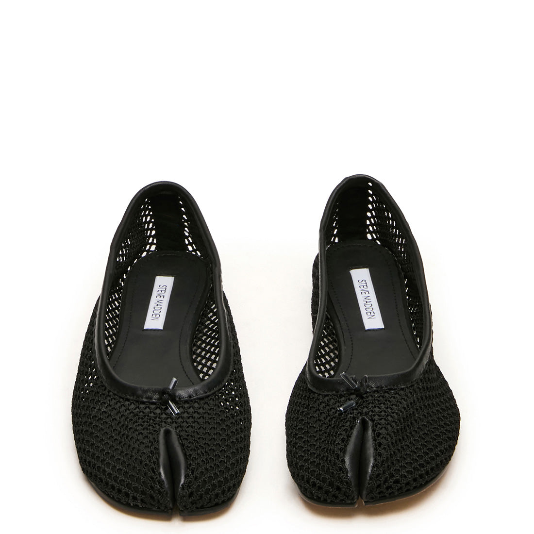 Steve Madden Calico-Mesh ballerine plate noir