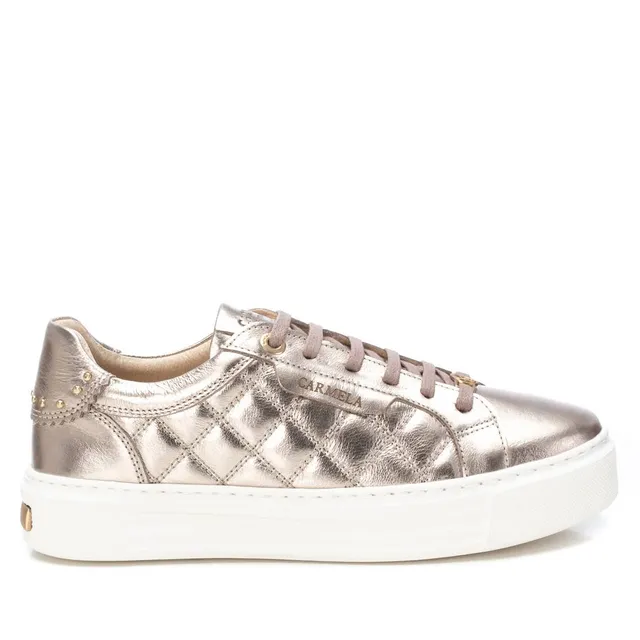 Carmela 16193404 baskets femme cuir doré