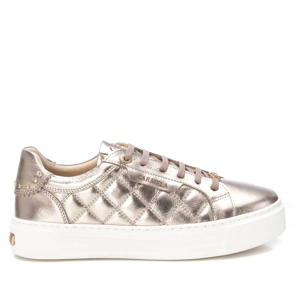 Carmela 16193404 baskets femme cuir doré