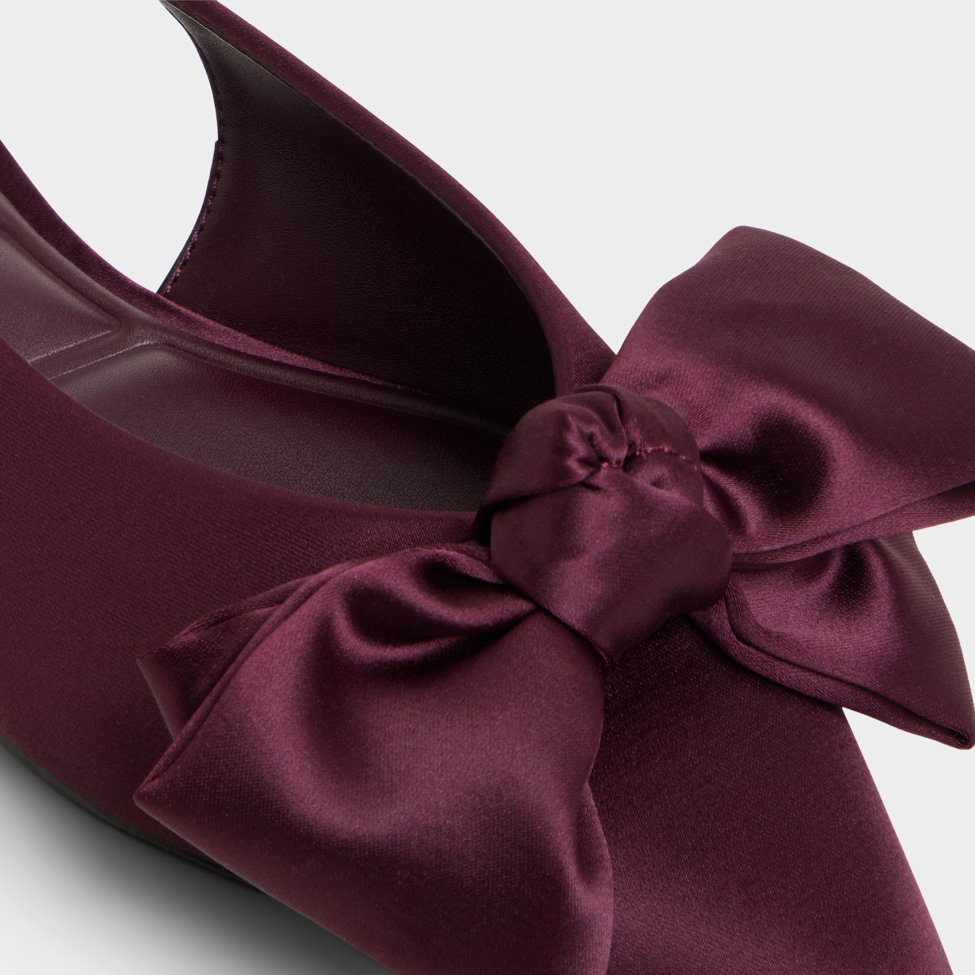 Aldo Festive escarpins slingback satin rouge
