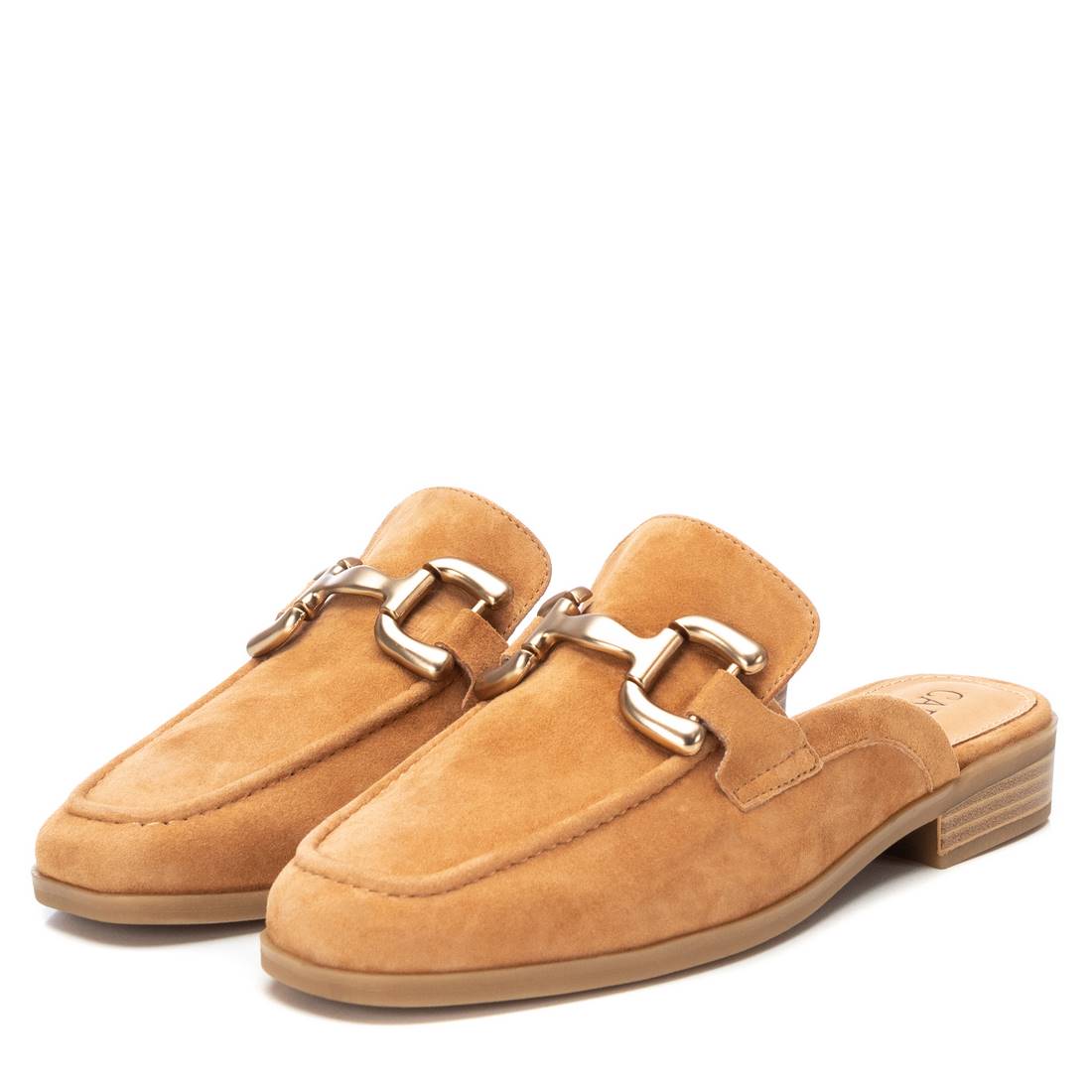 Carmela 16150502 sabots marron cuir mule plate