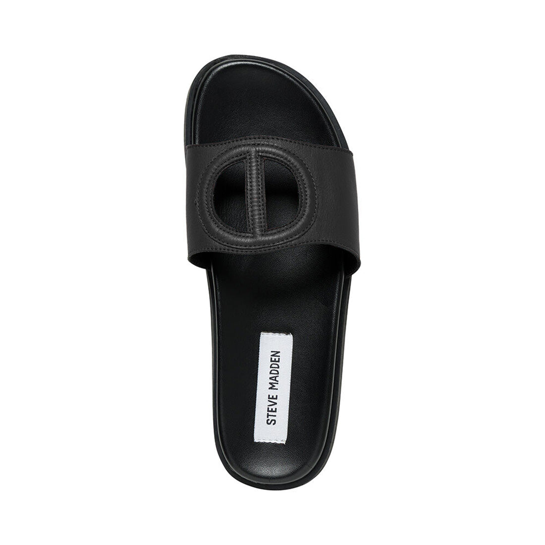 Steve Madden Mayke sandales plates cuir noir