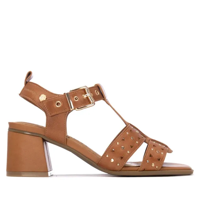 Carmela 16325102 sandales cuir camel talon 7 cm