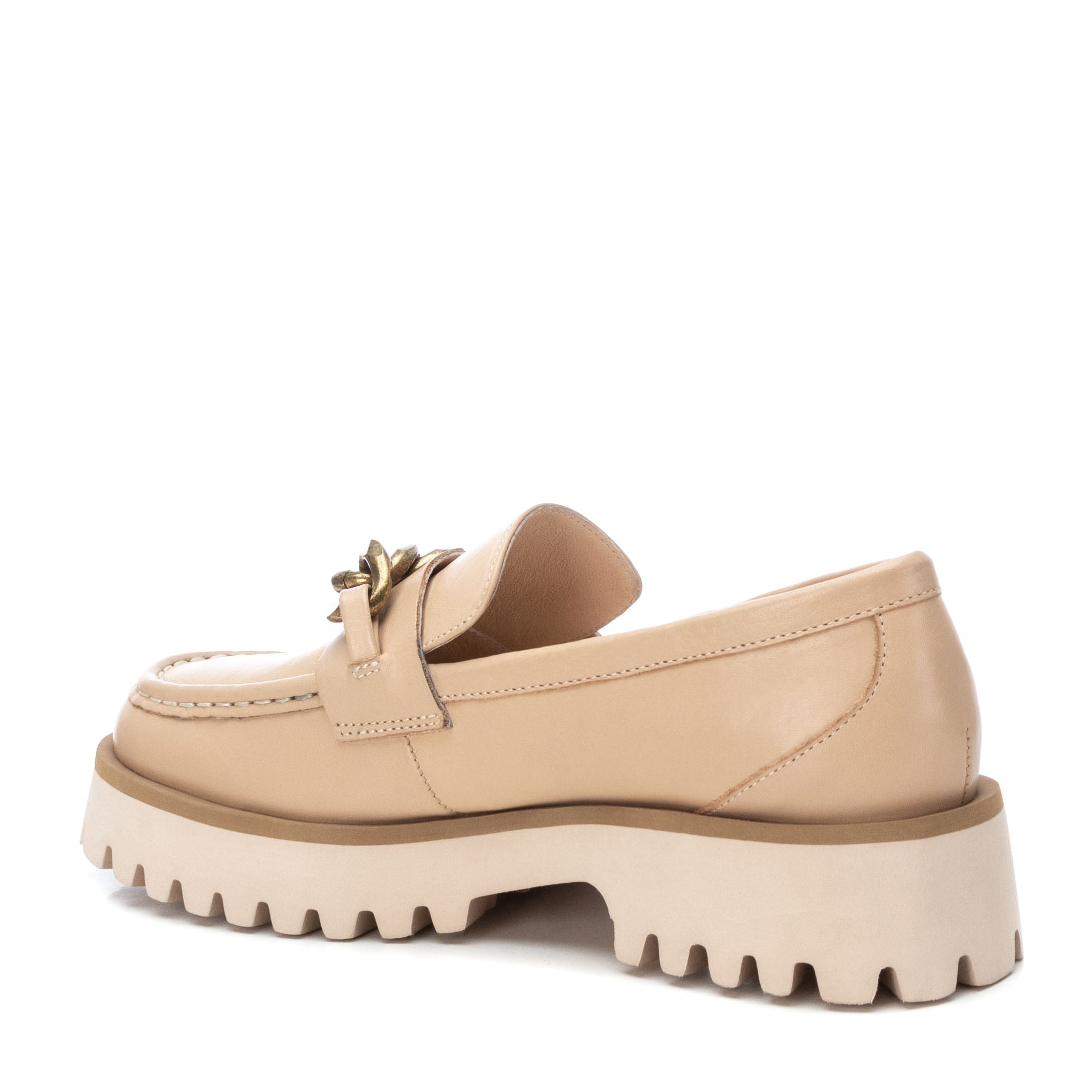 Carmela 16035803 mocassins marron chaîne cuir