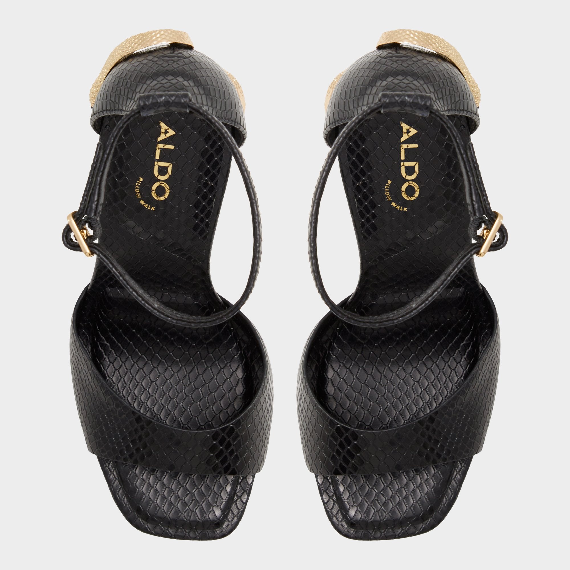 ALDO Medusa sandales talons plateforme noir