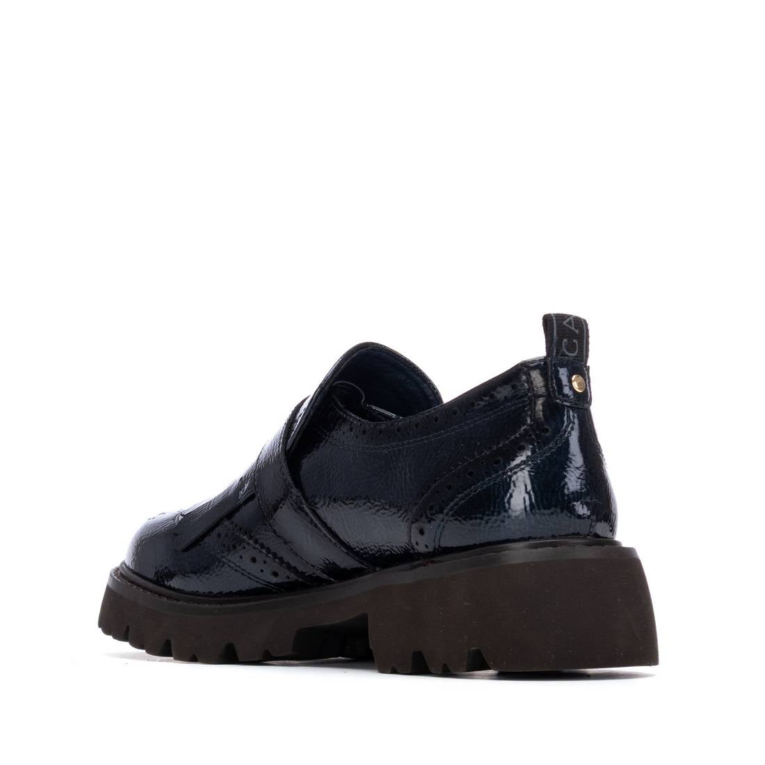 Carmela 16259404 mocassins bleu marine vernis