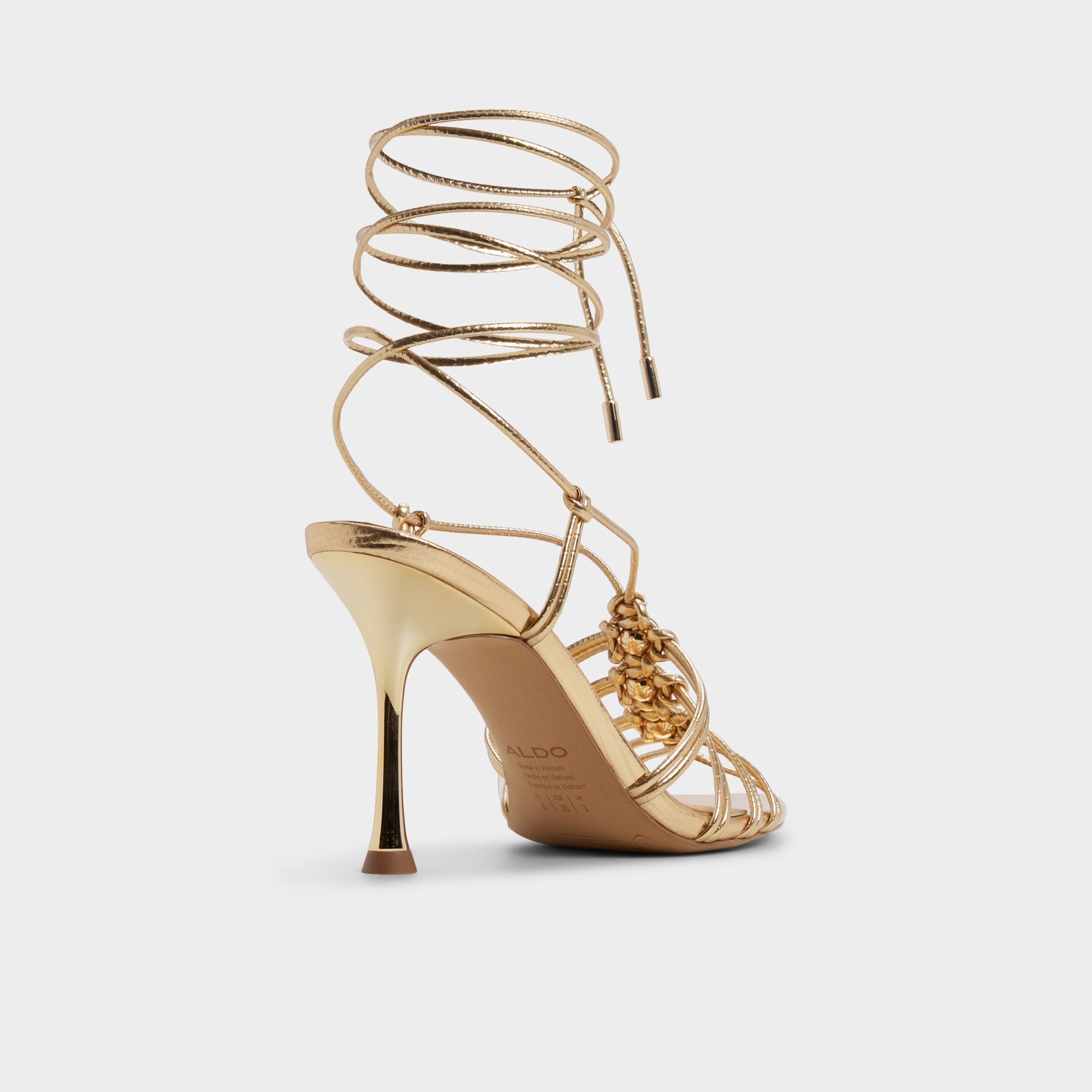 ALDO Curacao sandales à talons doré soirée