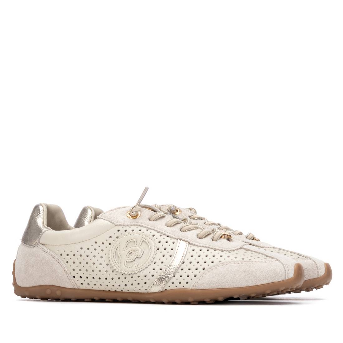 Carmela 16310901 sneakers cuir blanc ajouré