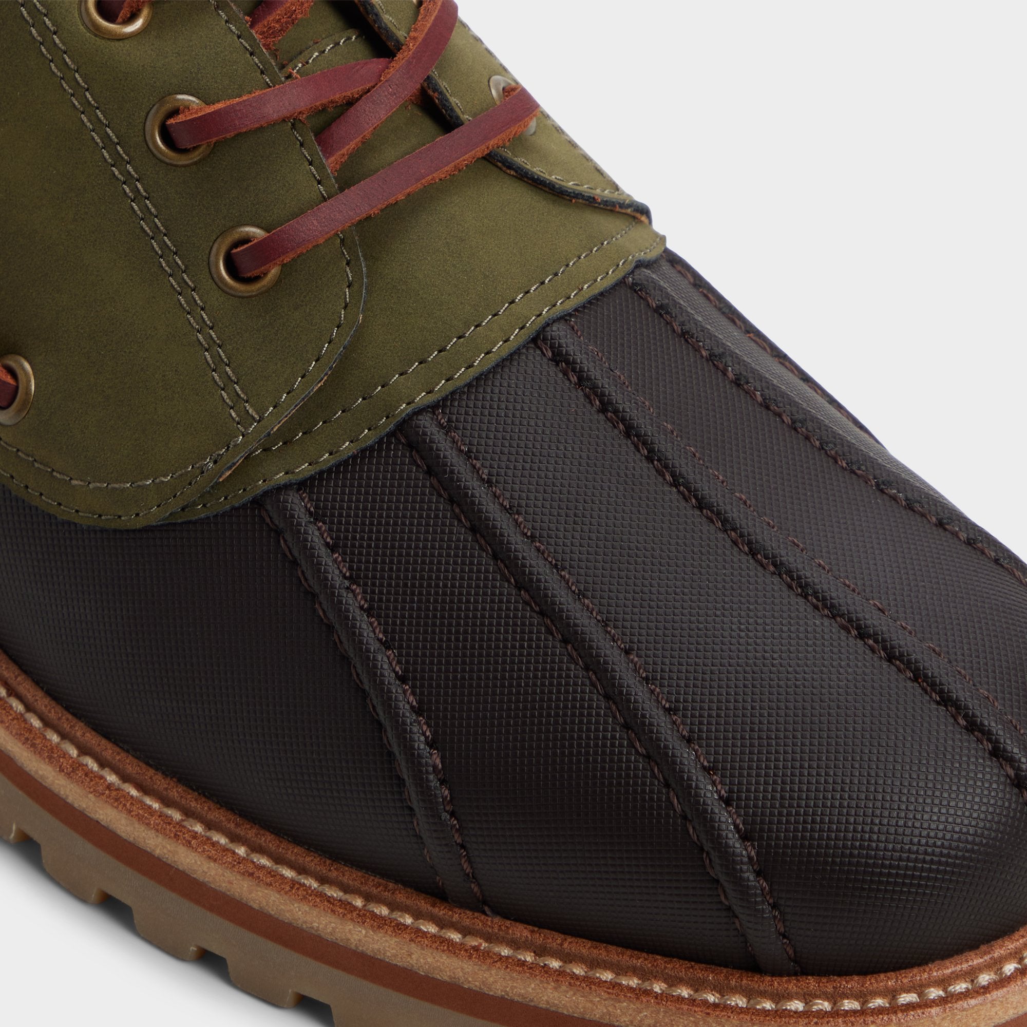 ALDO Finn chaussures bateau toile olive homme