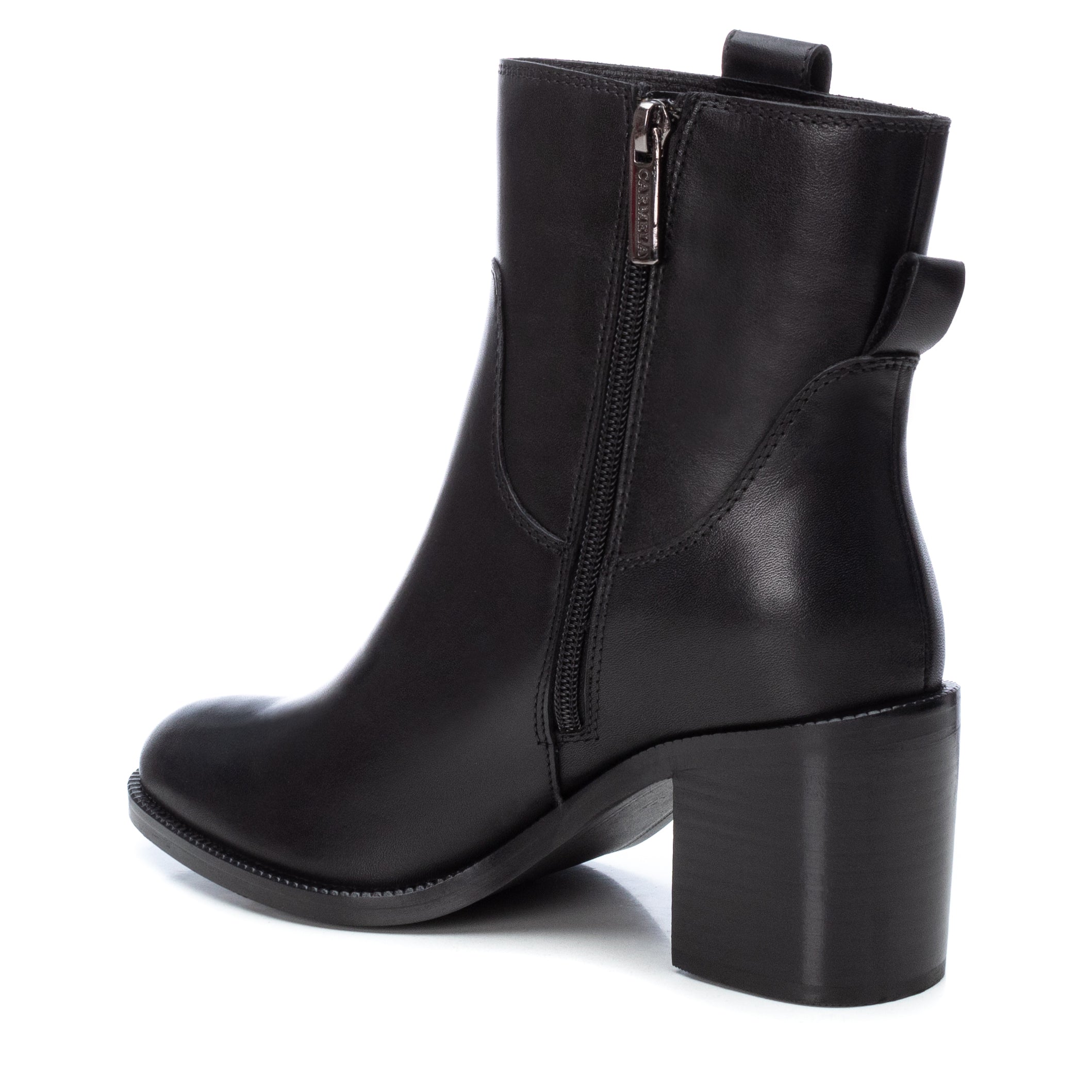 Carmela 16005802 bottine cuir noir talon 7 cm