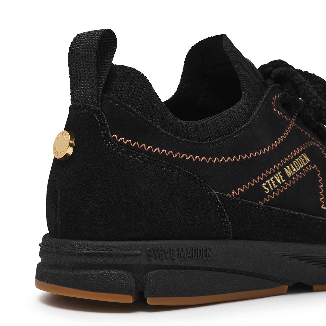 Steve Madden Covert baskets noir suède plates