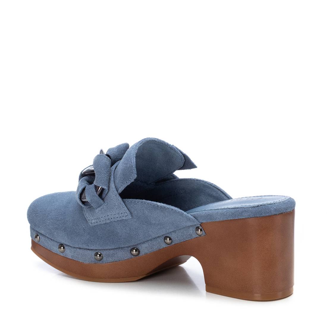 Carmela 16046906 sabots suède bleu talon 5 cm