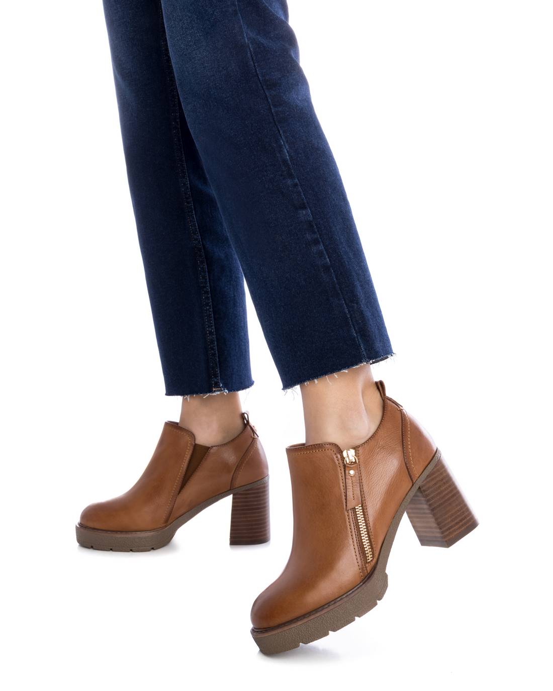 Carmela 16186103 bottines cuir marron talon 8 cm