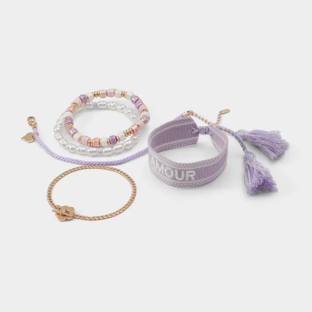 ALDO Lamour set bracelets doré femme