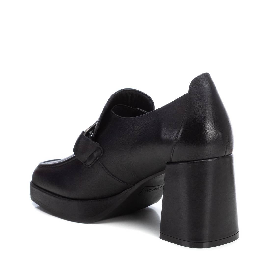 Carmela 16184901 mocassins cuir noir talon