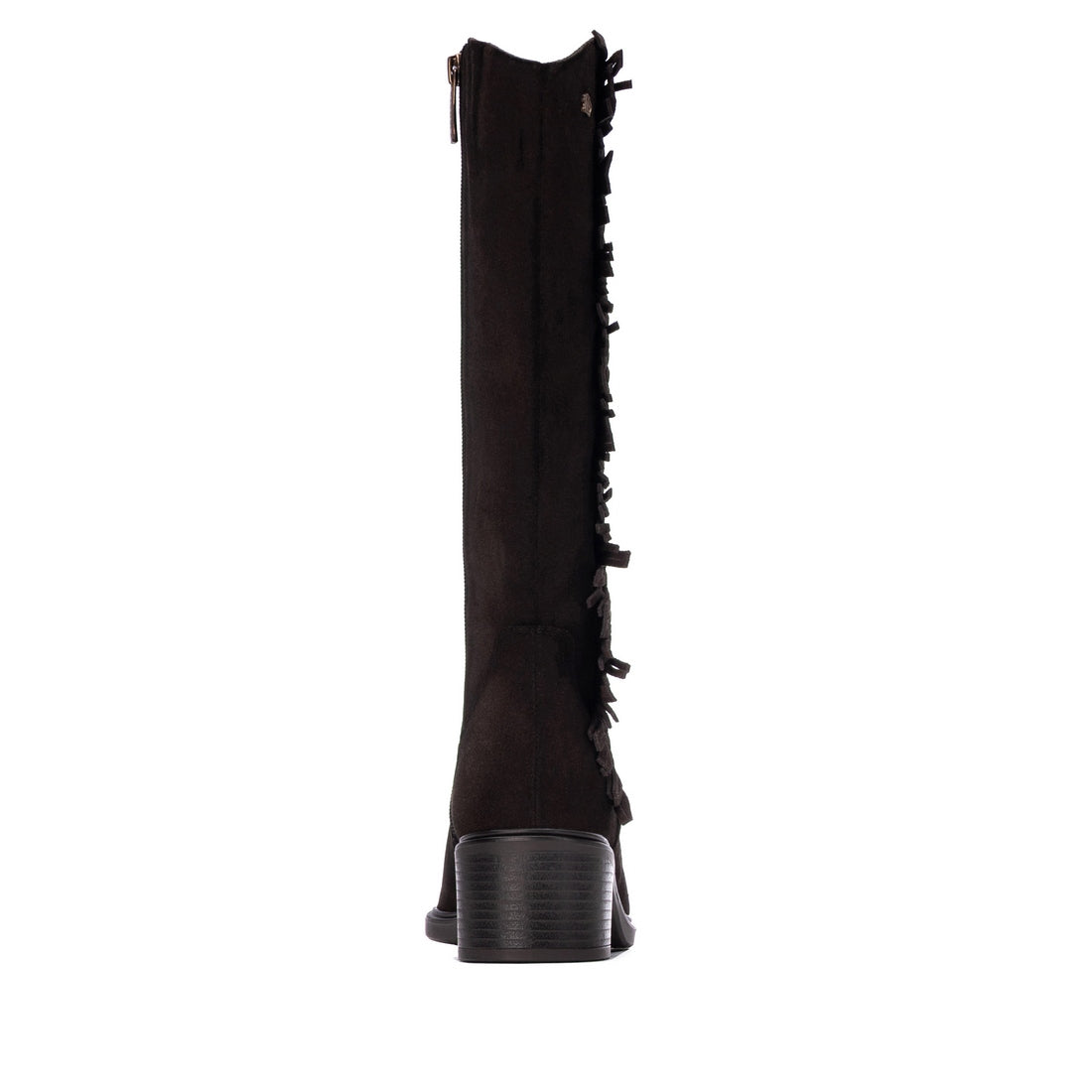 Carmela 16425302 botte cuir marron franges