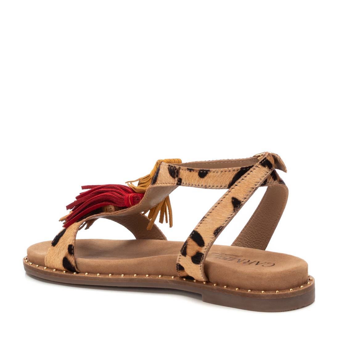 Carmela 16239001 sandale cuir marron animal print