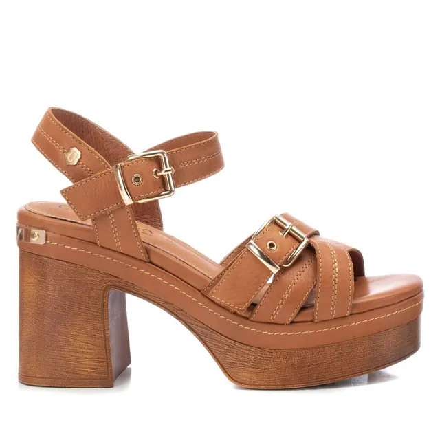 Carmela 16071801 sandale cuir marron talon 10 cm